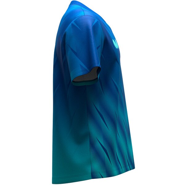 Butterfly Flazer Shirt - Blue - Right Side